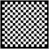 Optische Täuschung - Illusion - Schwarz Weiß 60 X 60 Cm bestimmt für Optische Täuschung Bild