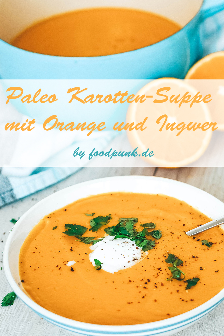 Orangen-Karotten-Suppe Mit Ingwer über Rezept Karotten Orangen Ingwer Suppe