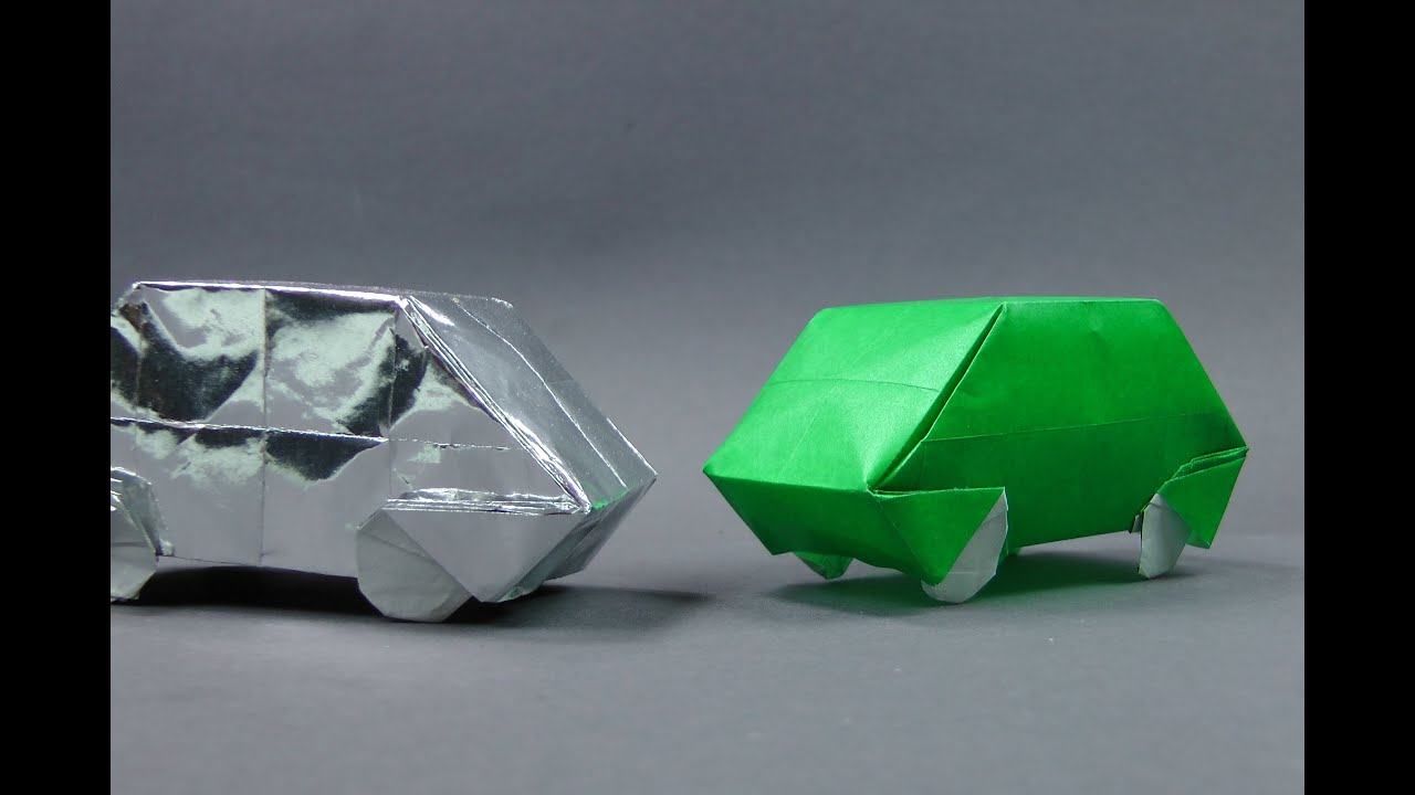 Origami Auto - Faltanleitung verwandt mit Auto Aus Papier Basteln