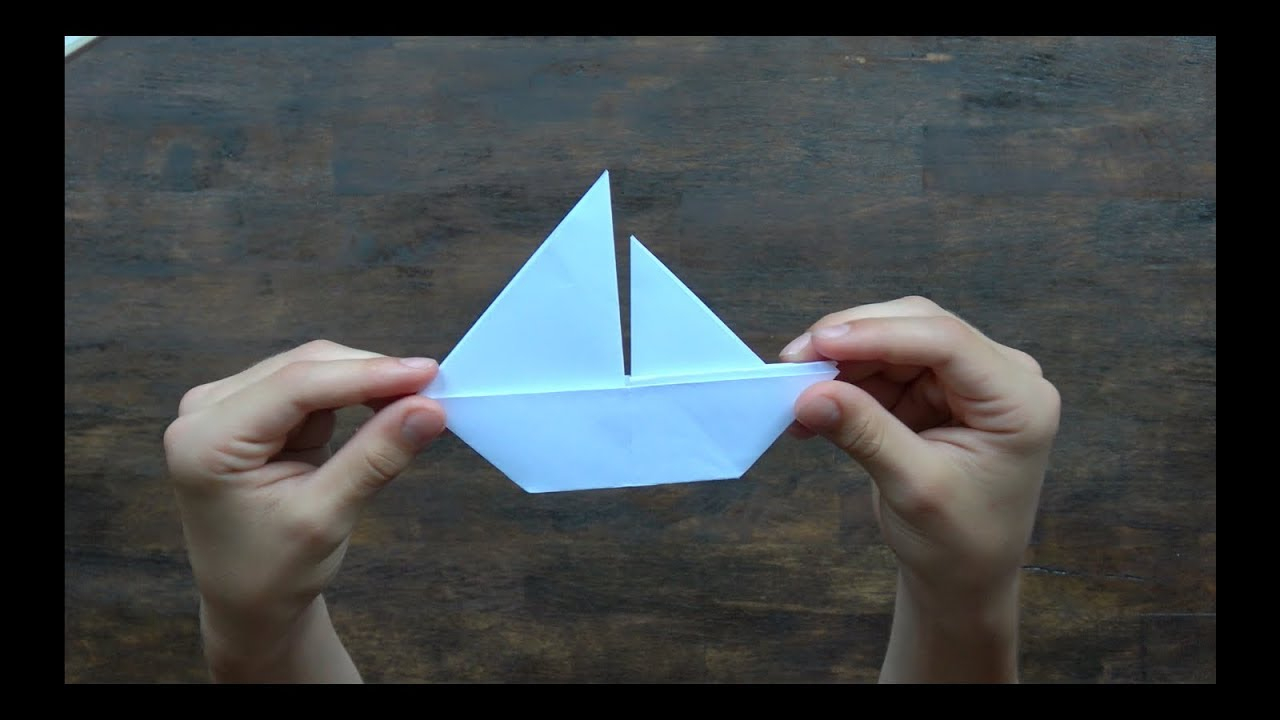 Origami Boot Falten - Segelboot Falten - Schiff Aus Papier Falten - Boot  Falten Einfach - Anleitung ganzes Papierschiff Falten Quadratisches Papier