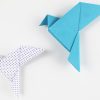 Origami Friedenstaube Basteln - Taube Falten: Anleitung + mit Fliegender Vogel Basteln