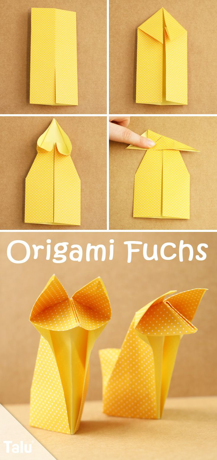 Origami Fuchs Falten – Leichte Anleitung Für Anfänger Mit ganzes Leichte Zeichnungen Für Anfänger