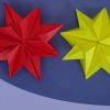 Origami Stern Für Weihnachten - Faltanleitung verwandt mit Sterne Falten Anleitung Kostenlos