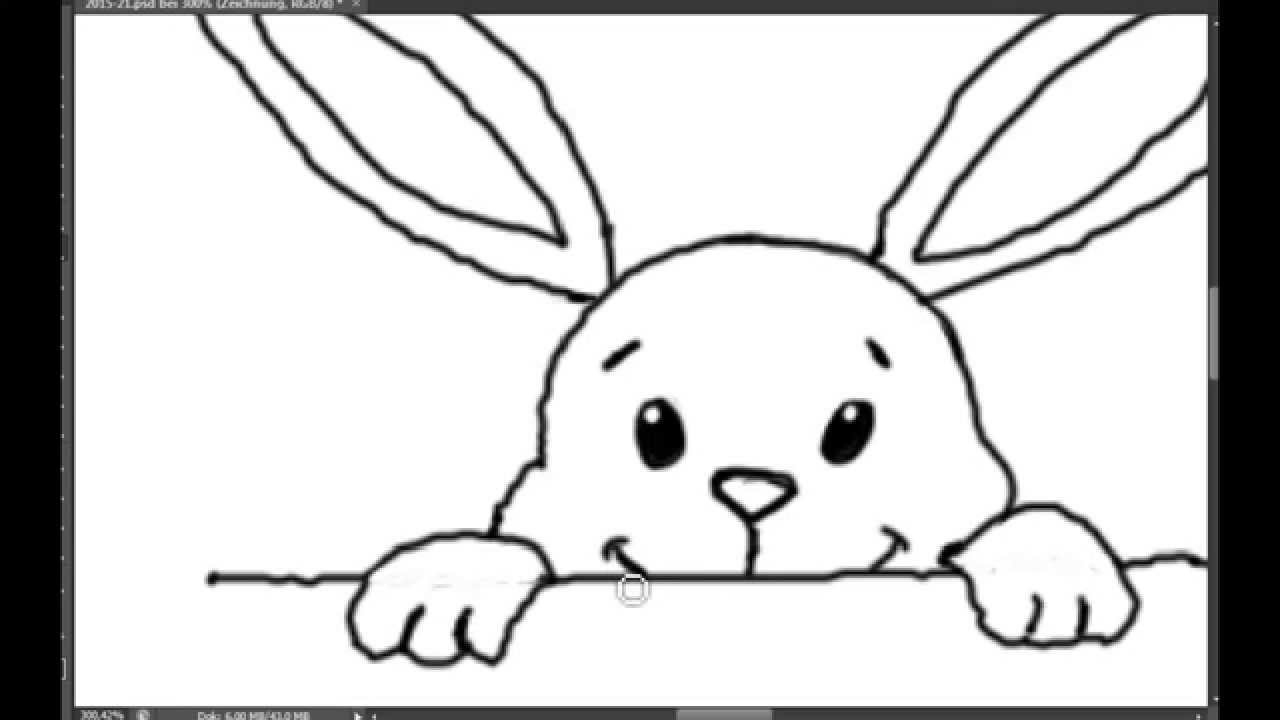 Osterhasen Quickie 4 Zeichne Eine Süßen Kleinen Hasen Tutorial Einfach Easy  Lets Draw ganzes Osterhasen Zeichnen