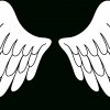 Pair Of White Angel Wings - Free Clip Art (Mit Bildern für Vorlage Engelsflügel Zum Ausdrucken