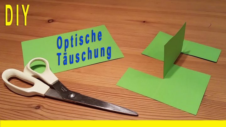 Papier Falten Optische Täuschung + Anleitung Easy Diy ganzes Optische Täuschungen Zum Selber Machen