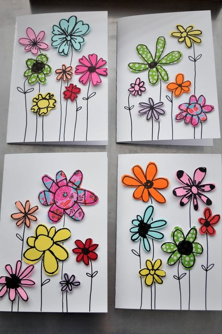 Papierblumen Basteln Mit Kindern – Schöne Ideen Und bei Muttertagsgeschenk Basteln Kleinkinder
