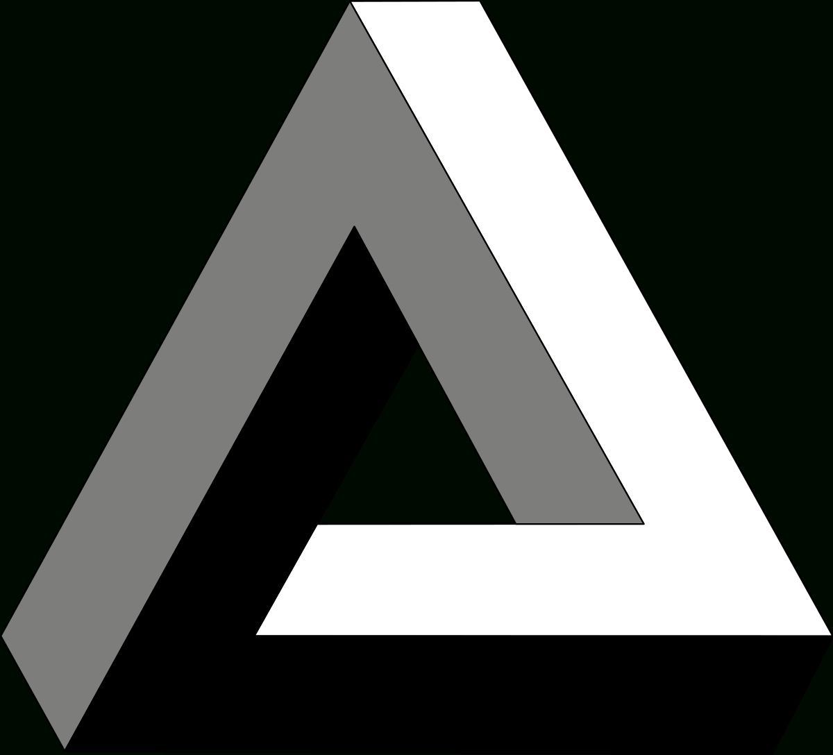 Penrose-Dreieck – Wikipedia in Optische Illusion Dreieck