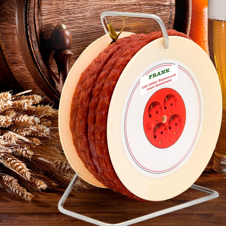 Personalisierbare Salami Kabeltrommel mit Spezielle Geschenke Für Männer