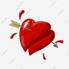 Pfeil Durch Herzillustration Alles Gute Zum Valentinstag mit Herzen Bilder Kostenlos