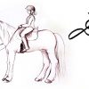 Pferd Mit Reiter Zeichnen Lernen Mit Bleistift 🏇 How To Draw A Horse With  Rider 🐎 Рисува Кон С Ездач bestimmt für Steigendes Pferd Zeichnen