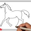 Pferd Zeichnen 4 Schritt Für Schritt Für Anfänger &amp; Kinder - Zeichnen Lernen bestimmt für Pferd Malen Anleitung