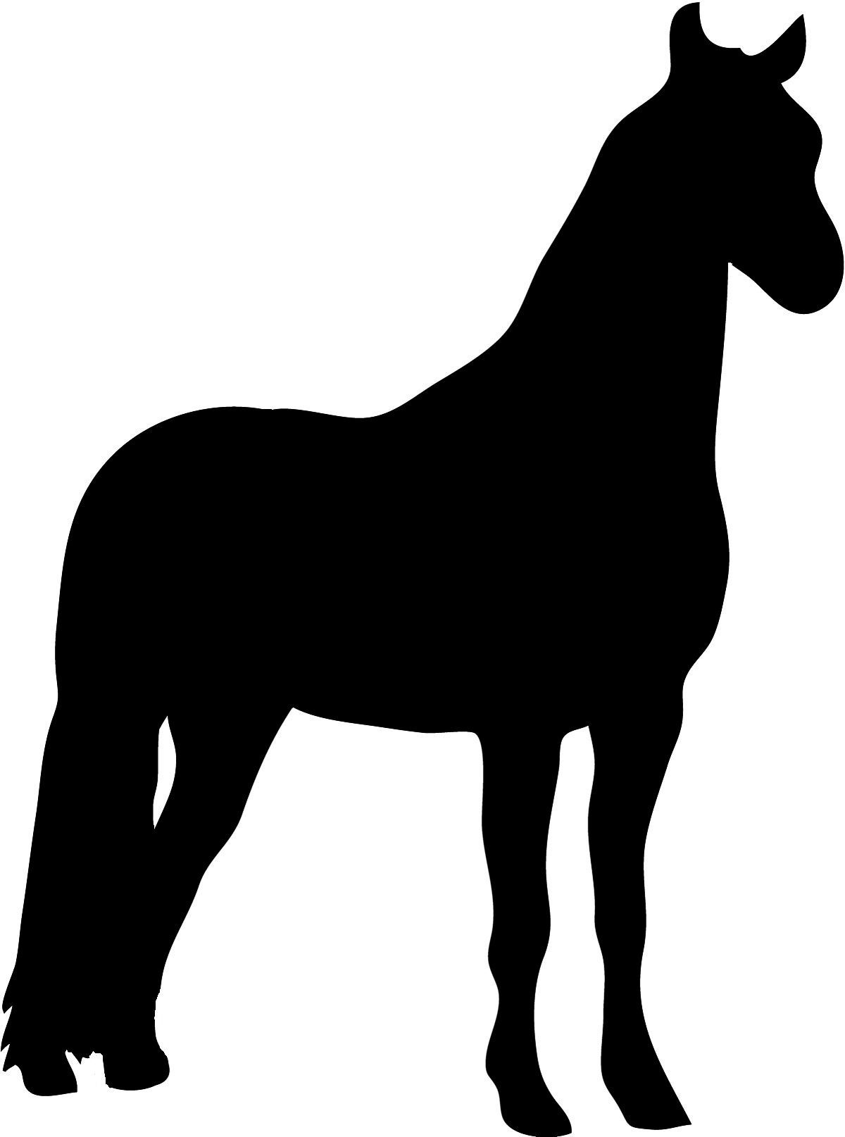 Pferde Schablonen | Scherenschnitt Vorlagen Tiere über Umrisszeichnung Pferd