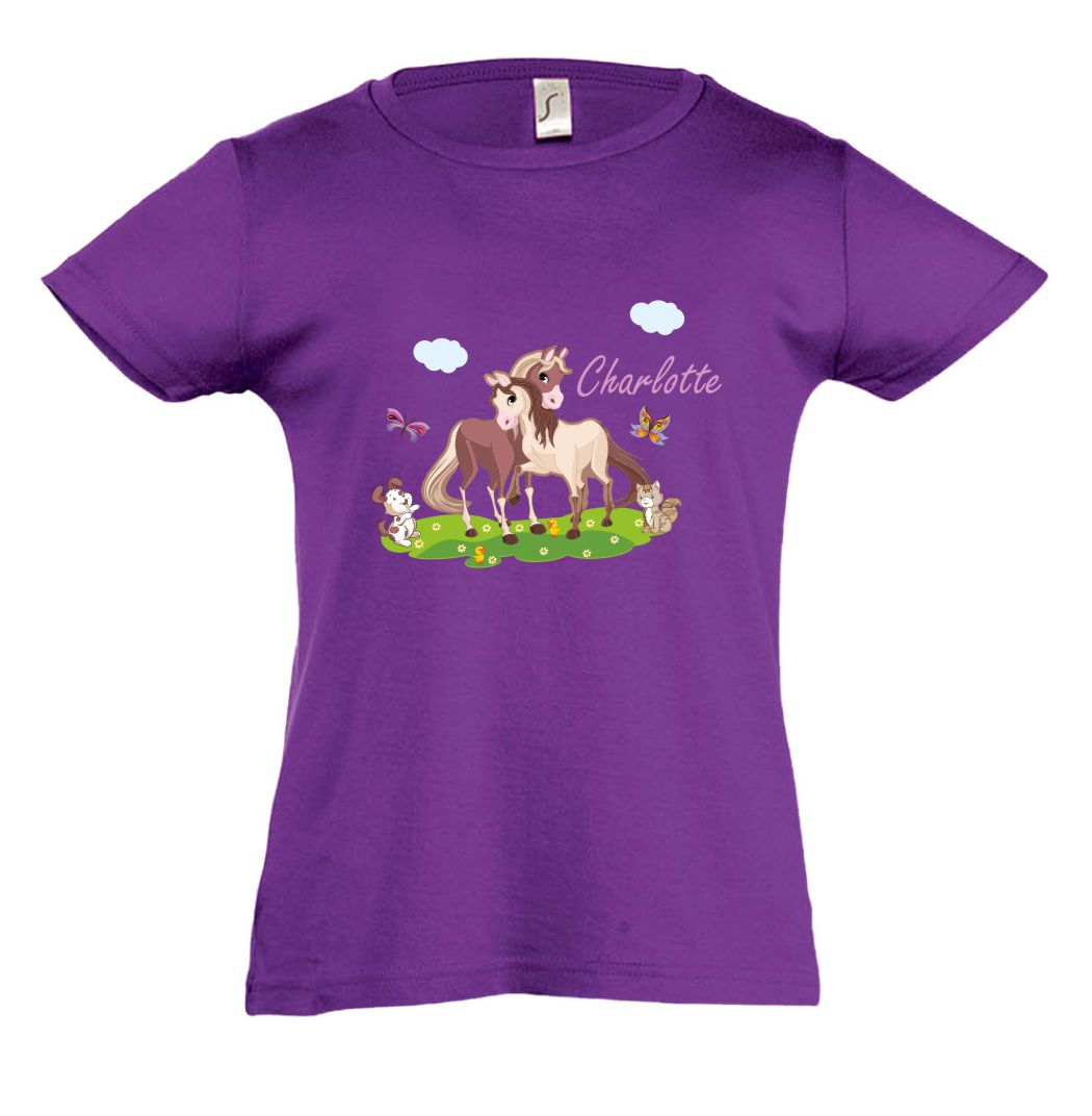 Pferde T-Shirt Für Mädchen für Pferde T Shirt Selbst Gestalten