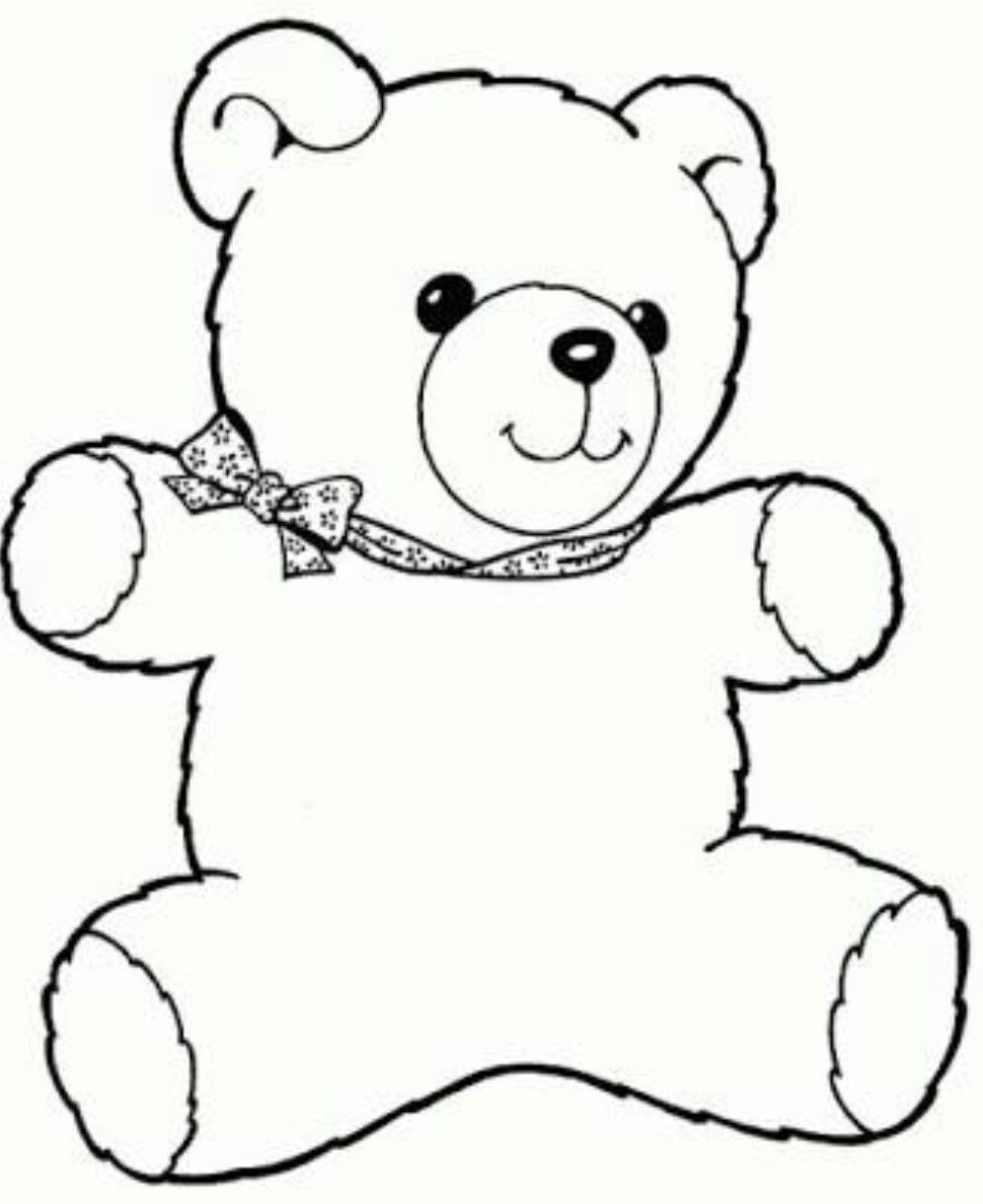 Pin Von Pykafabienne Auf Kita | Teddybär Bild, Ausmalbilder ganzes Teddybär Ausmalbild