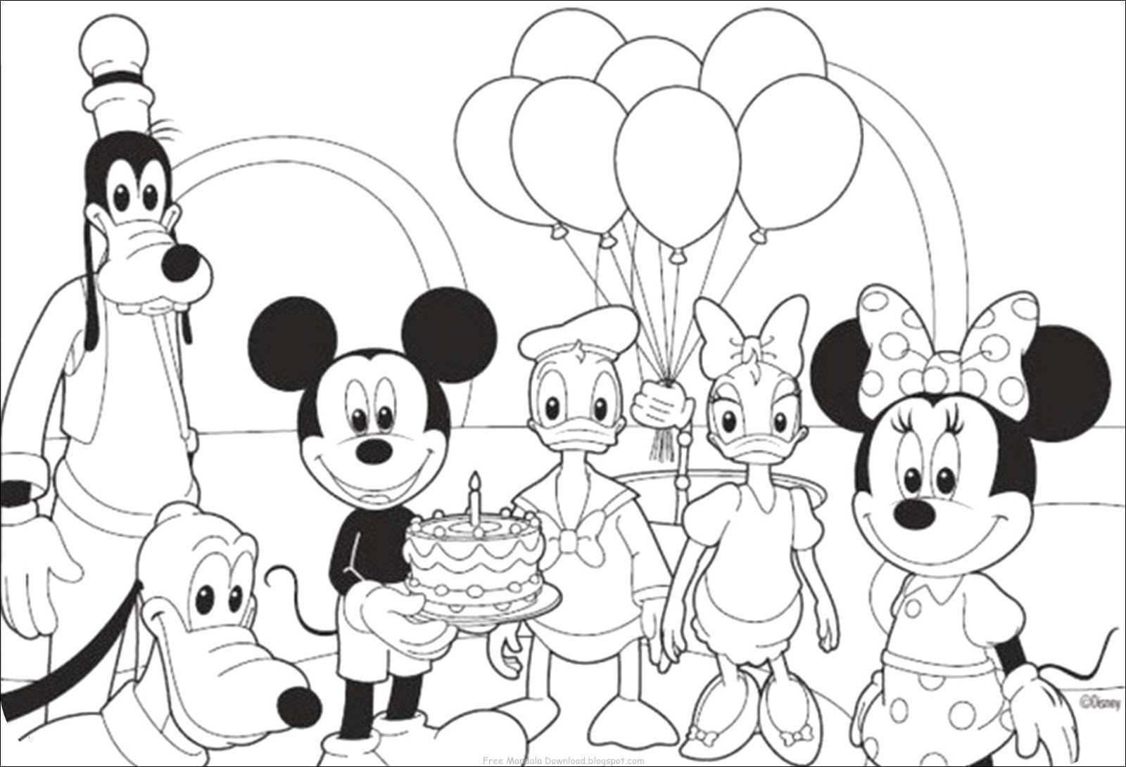 Mickey mouse clubhouse coloring pages pdf divyajanan