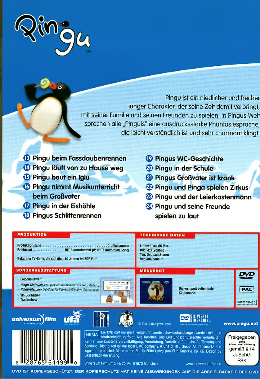 Pingu Classics 2: Dvd Oder Blu-Ray Leihen - Videobuster.de über Pingu Deutsch