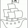 Pirate Coloring Pages | Korsan Gemileri, Boyama Sayfaları ganzes Malvorlage Piratenschiff