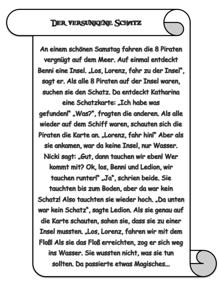 Piratengeschichte Für Schatzsuche Kindergeburtstag - kinderbilder