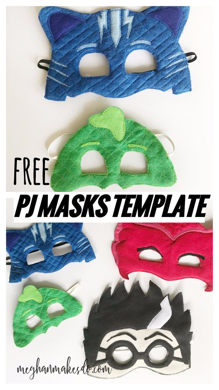 Pj Mask &amp; Free Mask Template In 2020 | Diy Katzenkostüm in Halloween Masken Selber Machen Kostenlos