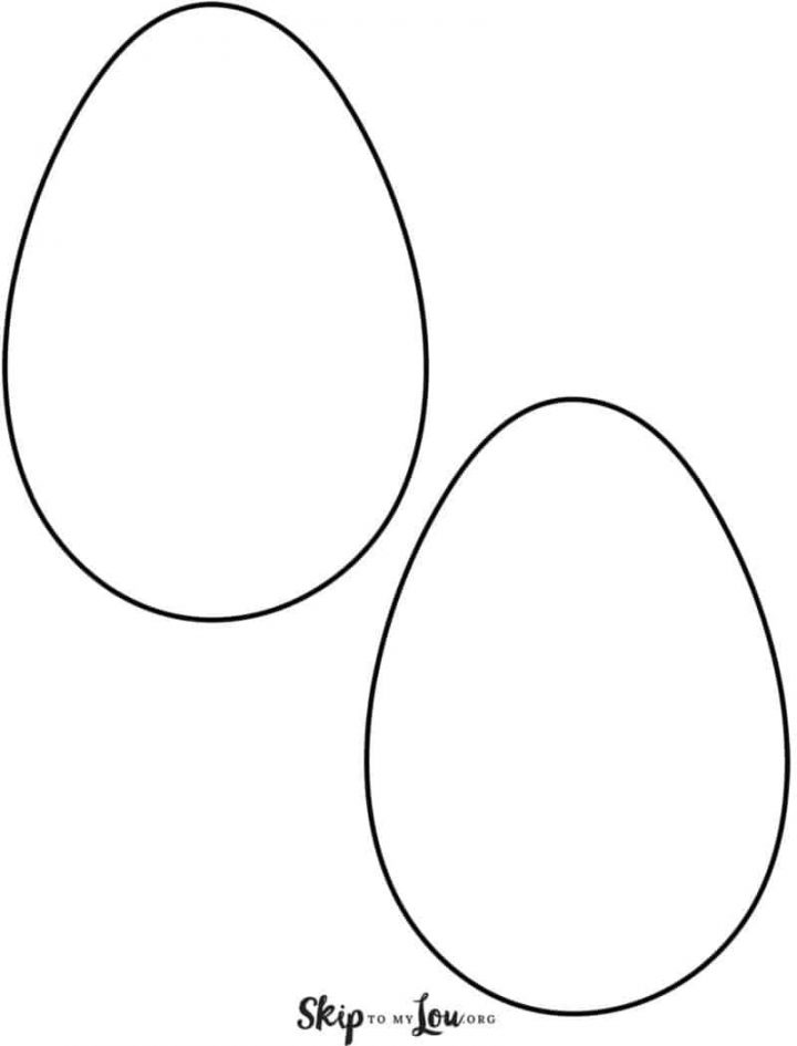 Plain Egg Templates 2 On Page In 2020 | Osterbasteln über Vorlage Ei