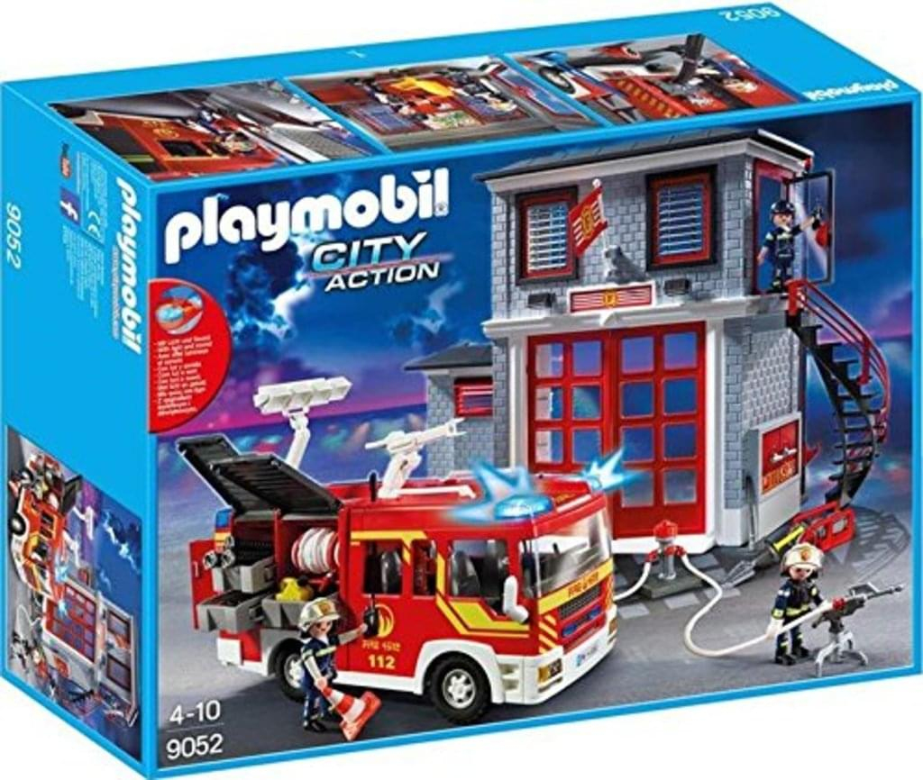 Playmobil 9052 City Action Feuerwehr Mega Set bestimmt für Playmobil Feuerwehrwache