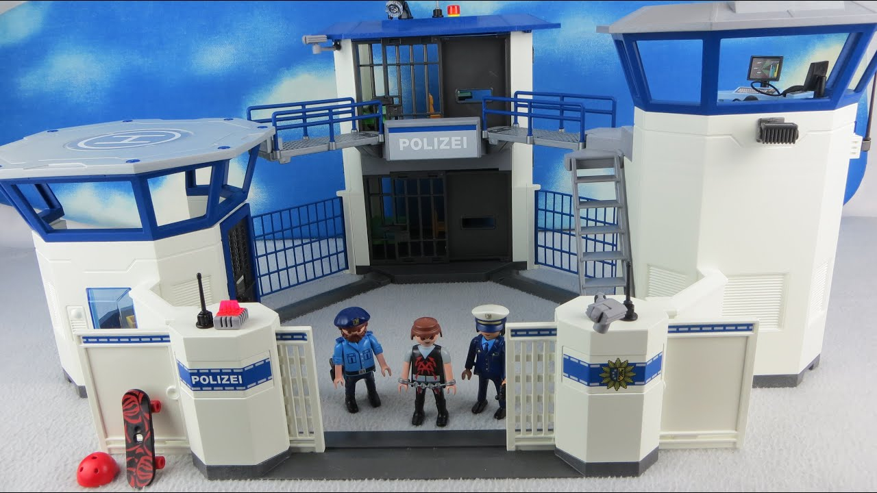 Playmobil Polizei Deutsch: Polizeistation &amp; Kommandozentrale 6872  Ausgepackt &amp; Angespielt bei Polizeiwache Playmobil