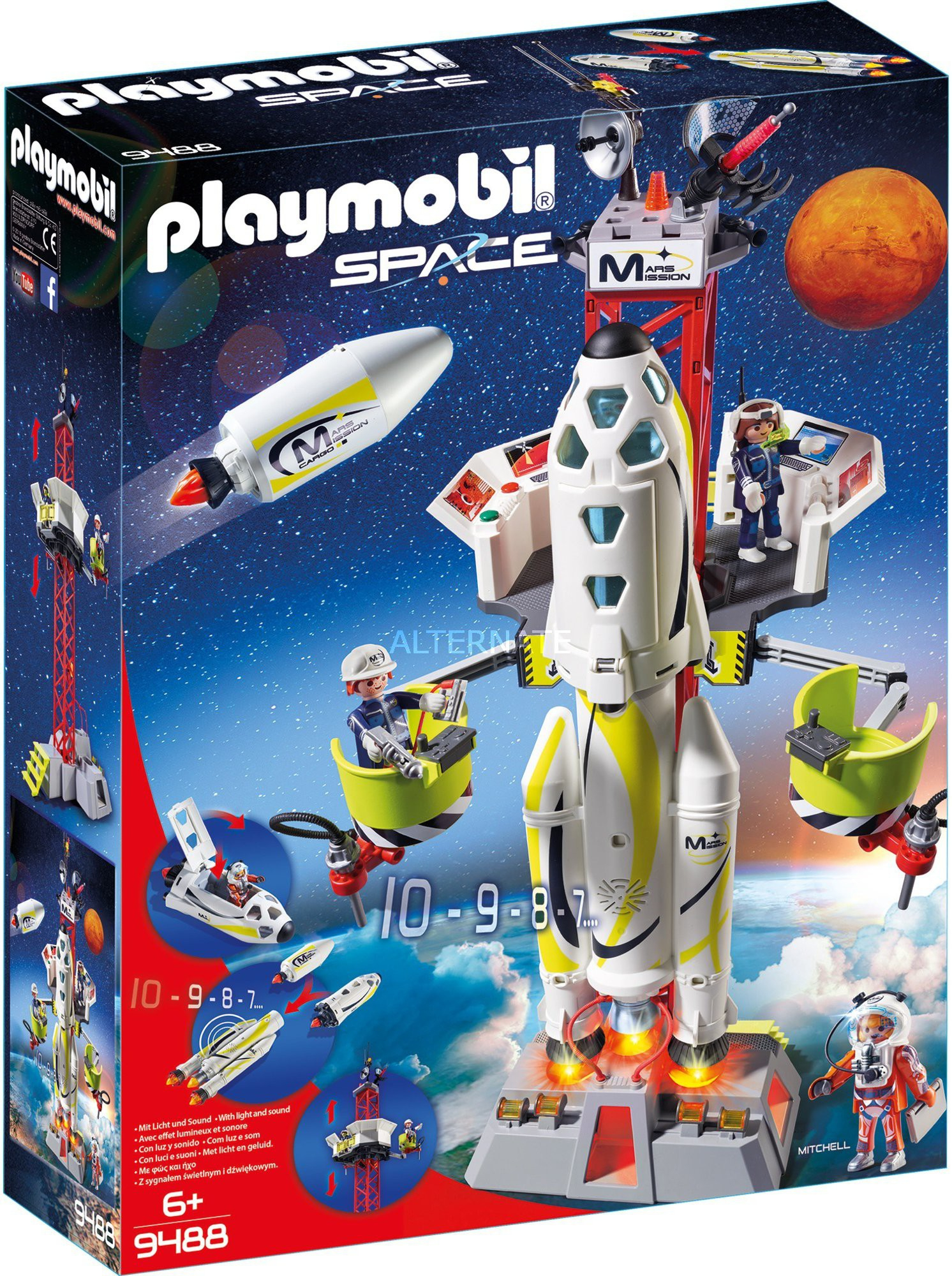 Playmobil Space Mars-Rakete Mit Startrampe (9488) Günstig Kaufen ganzes Playmobil Raumfahrt