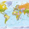 Politische Weltkarte In Deutscher Sprache 1:20Mio 192 X 122Cm über Weltkarte Länder Beschriftet