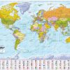 Politische Weltkarte Mit Flaggen 1:30 Mio Deutsch mit Weltkarte Mit Hauptstädten