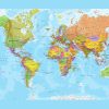 Politische Weltkarte Xl 232X158Cm verwandt mit Weltkarte Farbig