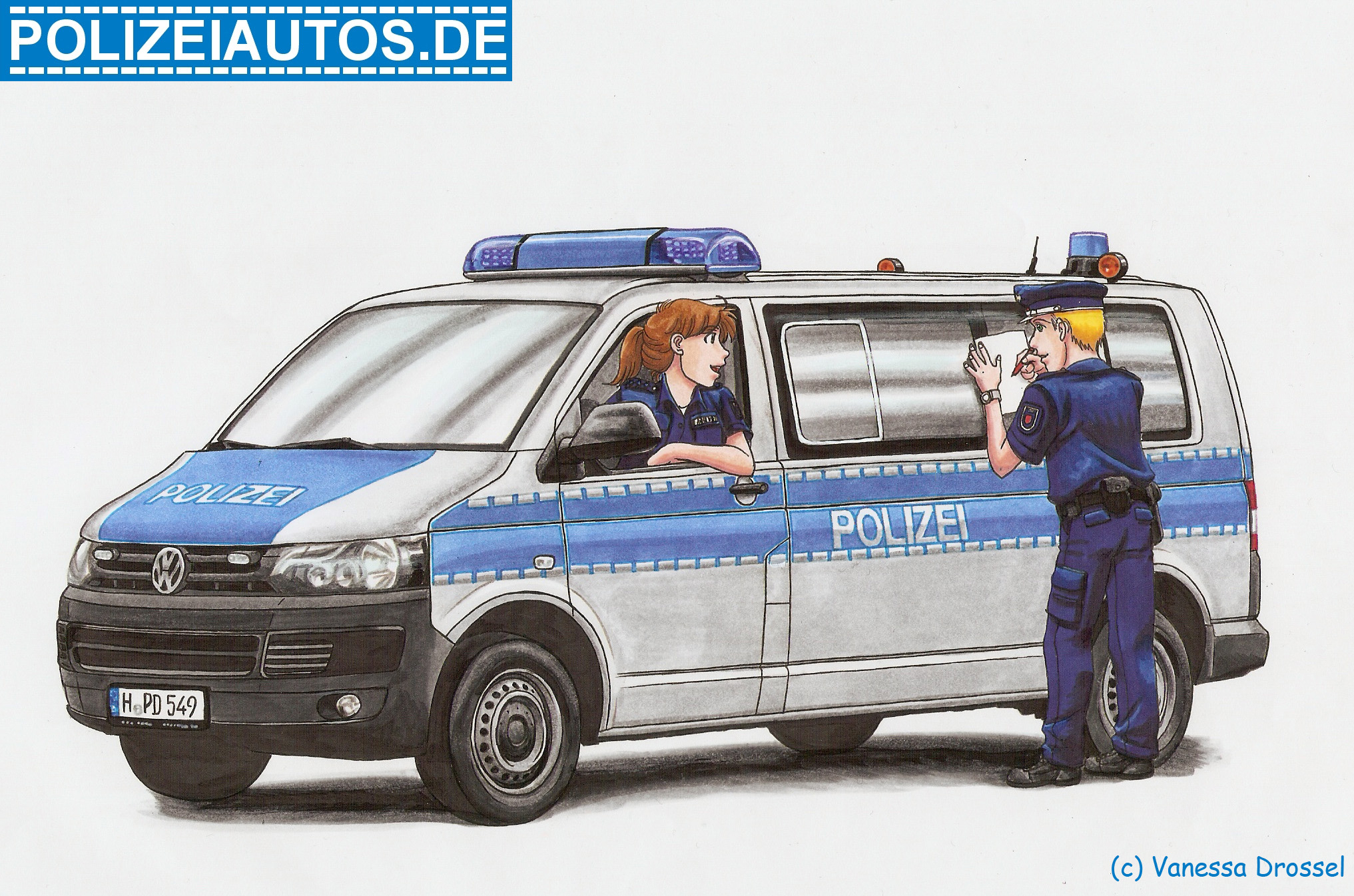 Polizeiautos.de über Polizeiauto Zum Ausmalen