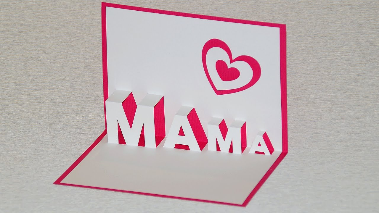 Pop Up Card For Mother's Day - Diy ganzes Muttertagsgeschenke Selber Basteln