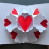Pop Up Card: Heart ❤ Pop Up Card Mother's Day - Diy Mother's Day Gift innen Selbstgebastelte Geschenke Von Kindern