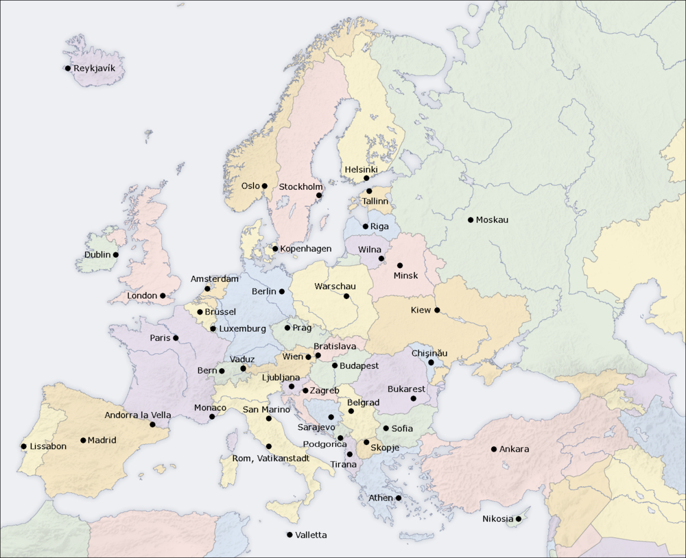Portal:europa/portalkarte – Wikipedia bestimmt für Europakarte Zum Ausdrucken