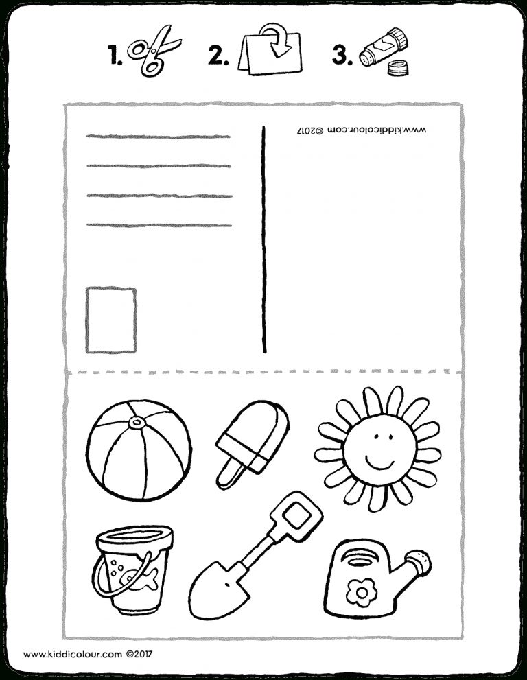 Ausmalbild Ferien - kinderbilder.download | kinderbilder.download