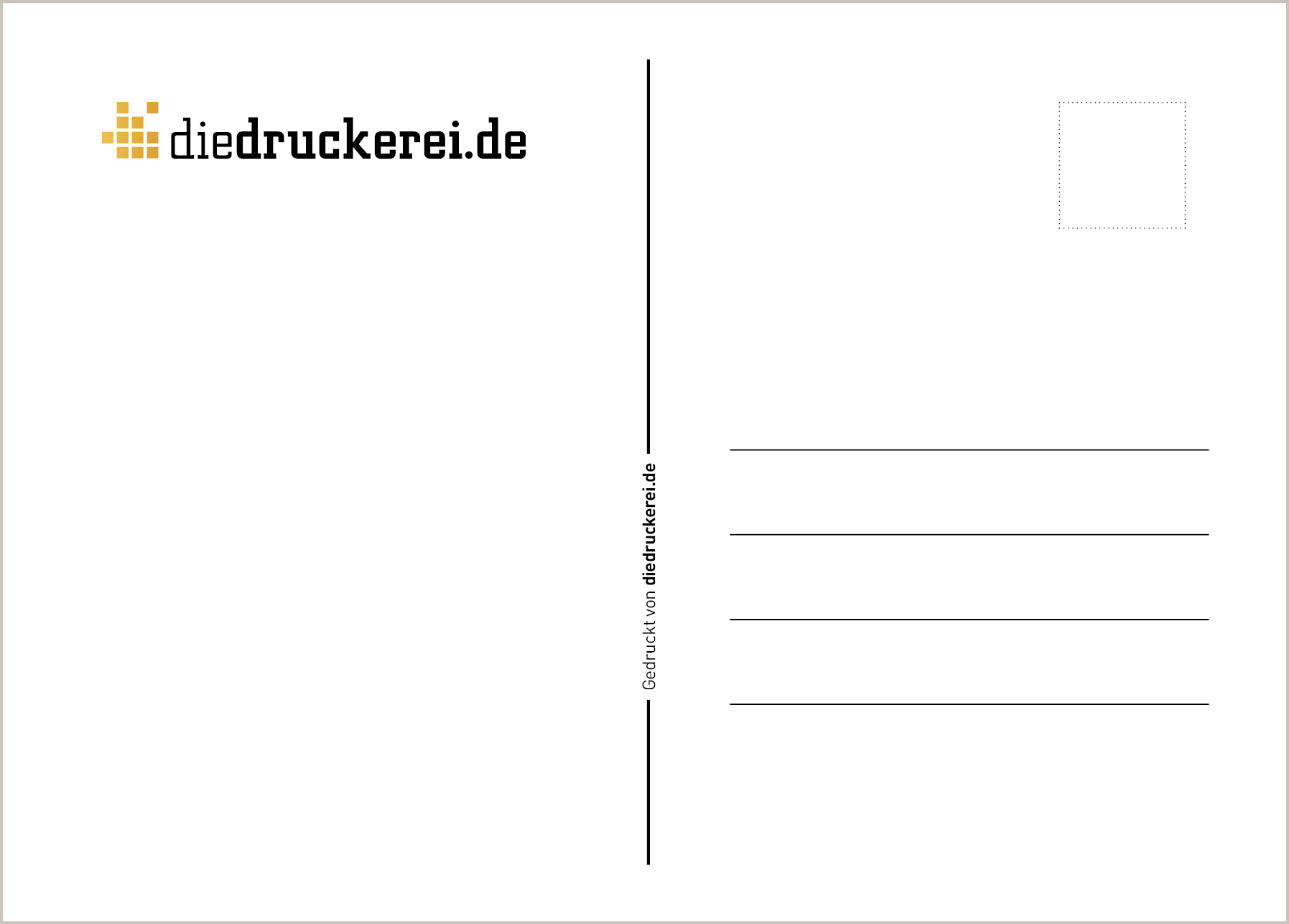 Postkarten: Vorlagen Für Die Rückseite in Postkarten Zum Ausdrucken Kostenlos