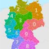 Postleitzahlen Deutschland über Karte Deutschland Bundesländer Städte