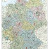 Postleitzahlenkarte Deutschland Plz 98 X 129Cm bei Deutschlandkarte Din A4