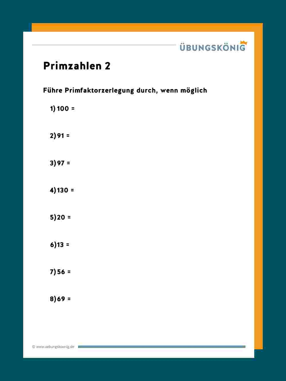 Primzahlen / Primfaktorzerlegung innen Mathe Lernen 5 Klasse Gymnasium