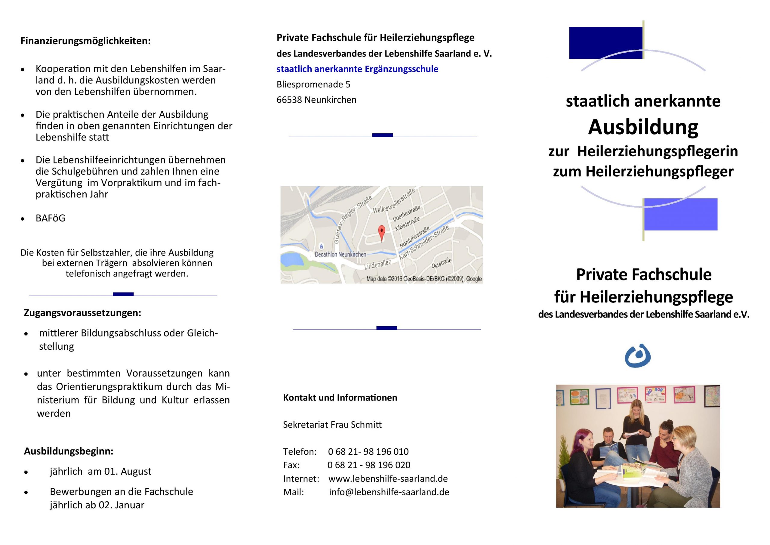 Private Fachschule Für Heilerziehungspflege Des für Heilerziehungspfleger Ausbildung Saarbrücken