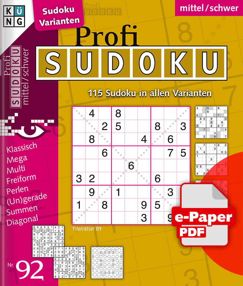 Profi Sudoku 92 E-Paper bei Sudoku Zum Ausdrucken Mittel
