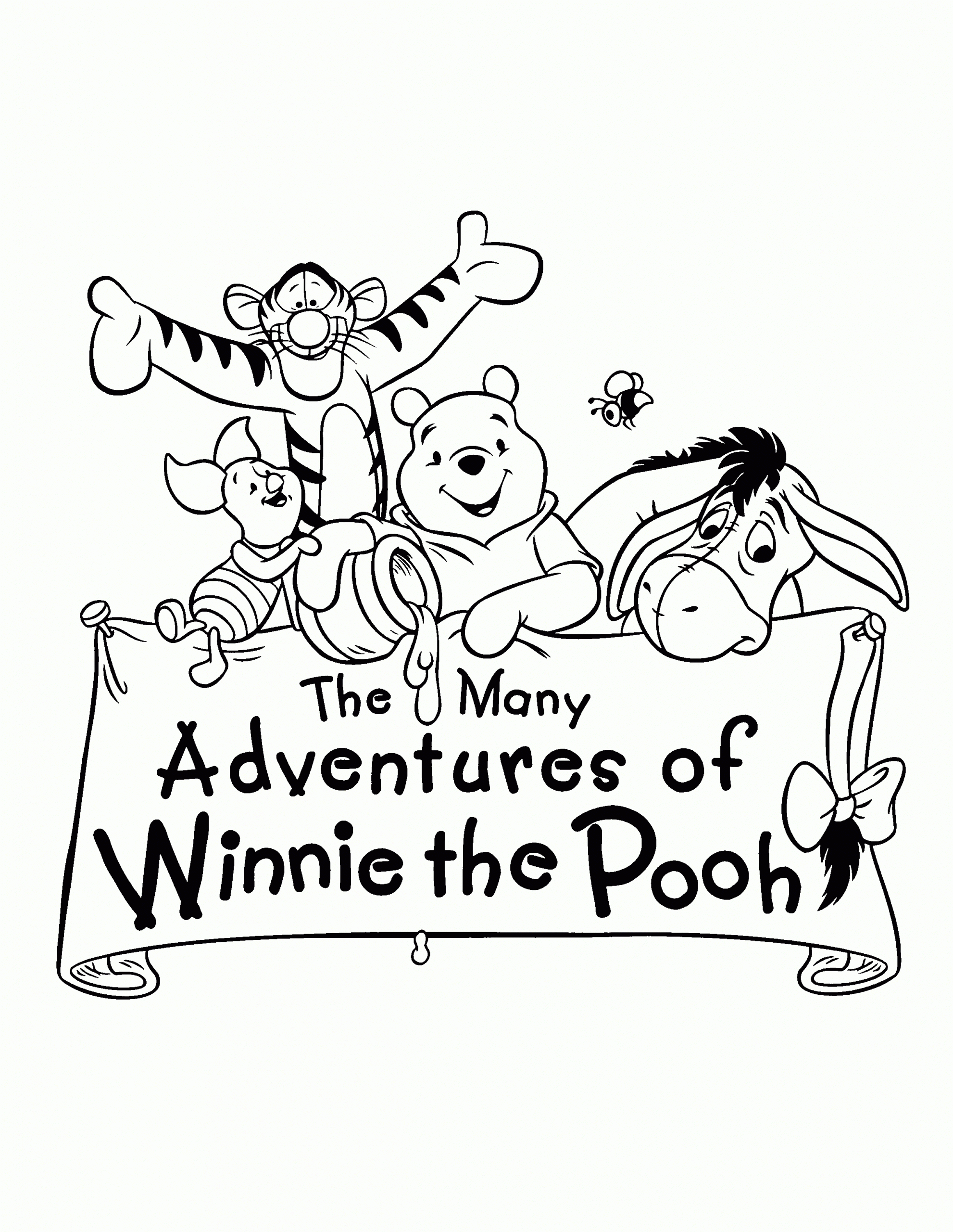 winnie pooh und seine freunde malvorlagen - kinderbilder
