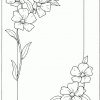 Rahmen Blumen In Den Ecken Ausmalbild &amp; Malvorlage (Blumen) bei Window Color Malvorlagen Blumen