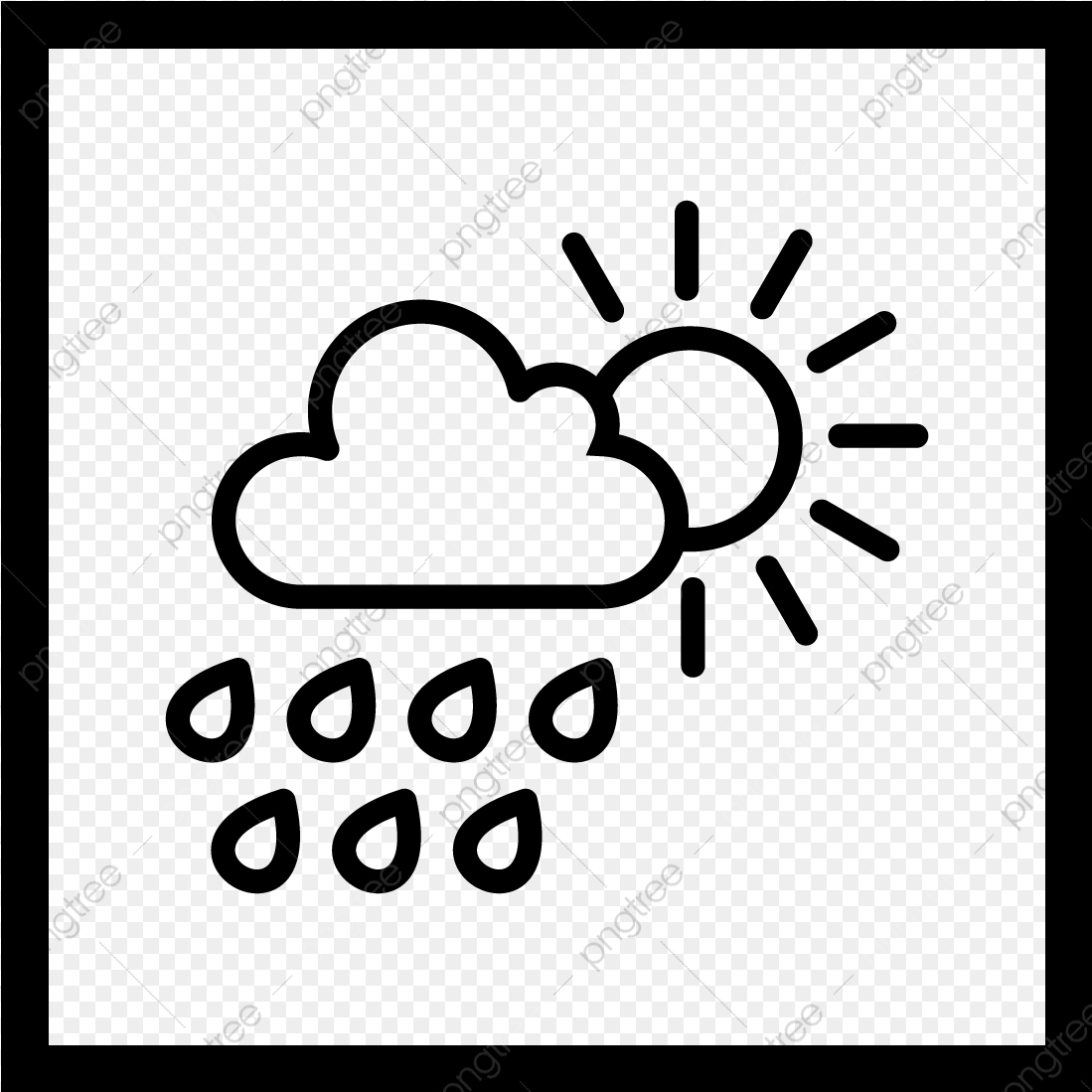 Regen Sommer Symbol, Kreis, Wolke Mit Sonne, Wolke Mit Sun mit Sonne Wolken Kalender Vorlage