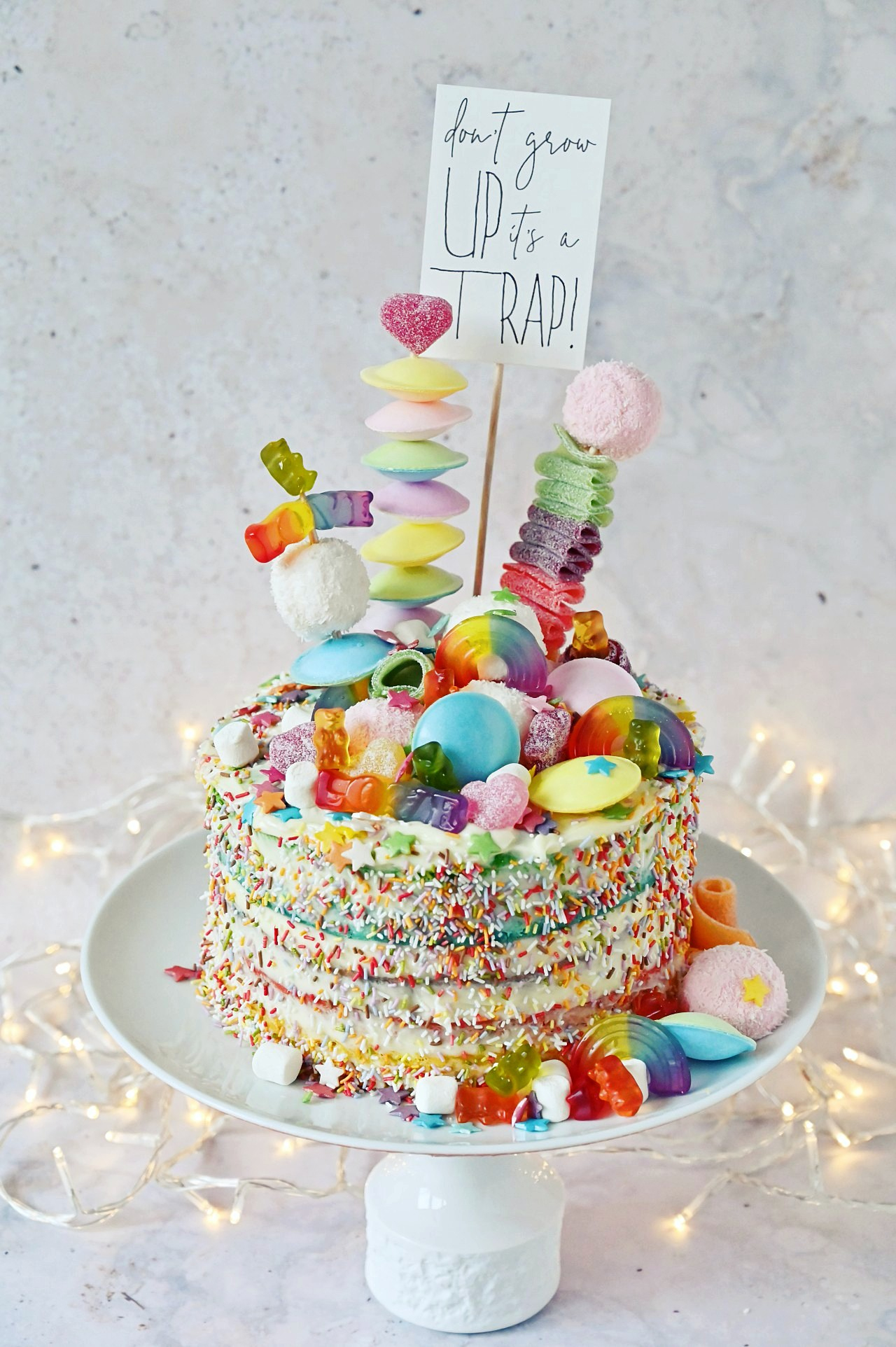 Regenbogen Torte Backen - Rezept Für Rainbow Candy Cake für Torte Für Geburtstag