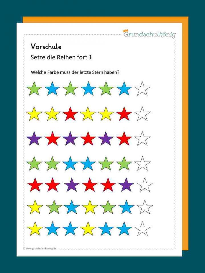 Reihen innen Übungen Logisches Denken Zum Ausdrucken