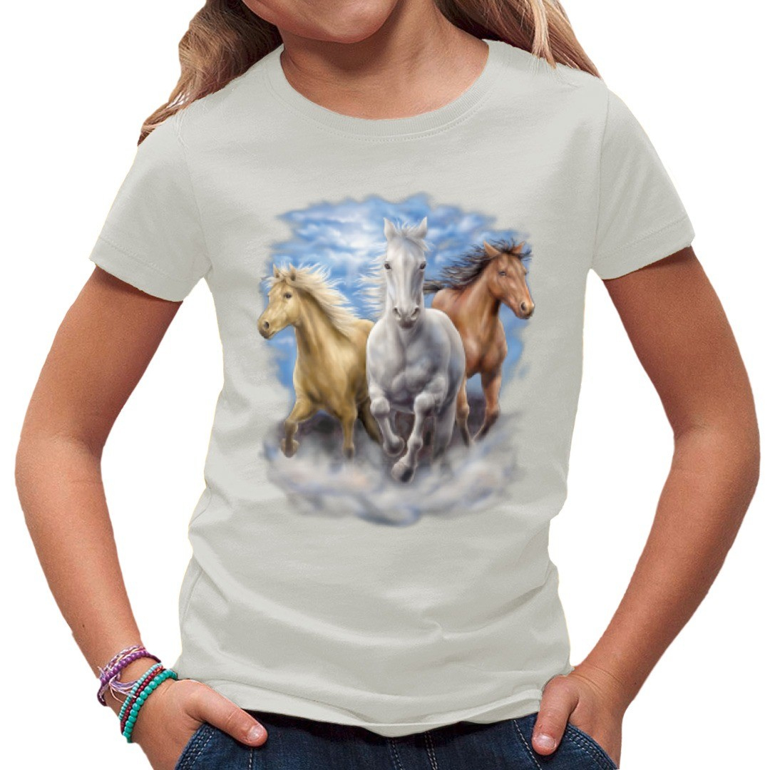 Rennende Pferde Am Strand verwandt mit Pferde T Shirt Selbst Gestalten
