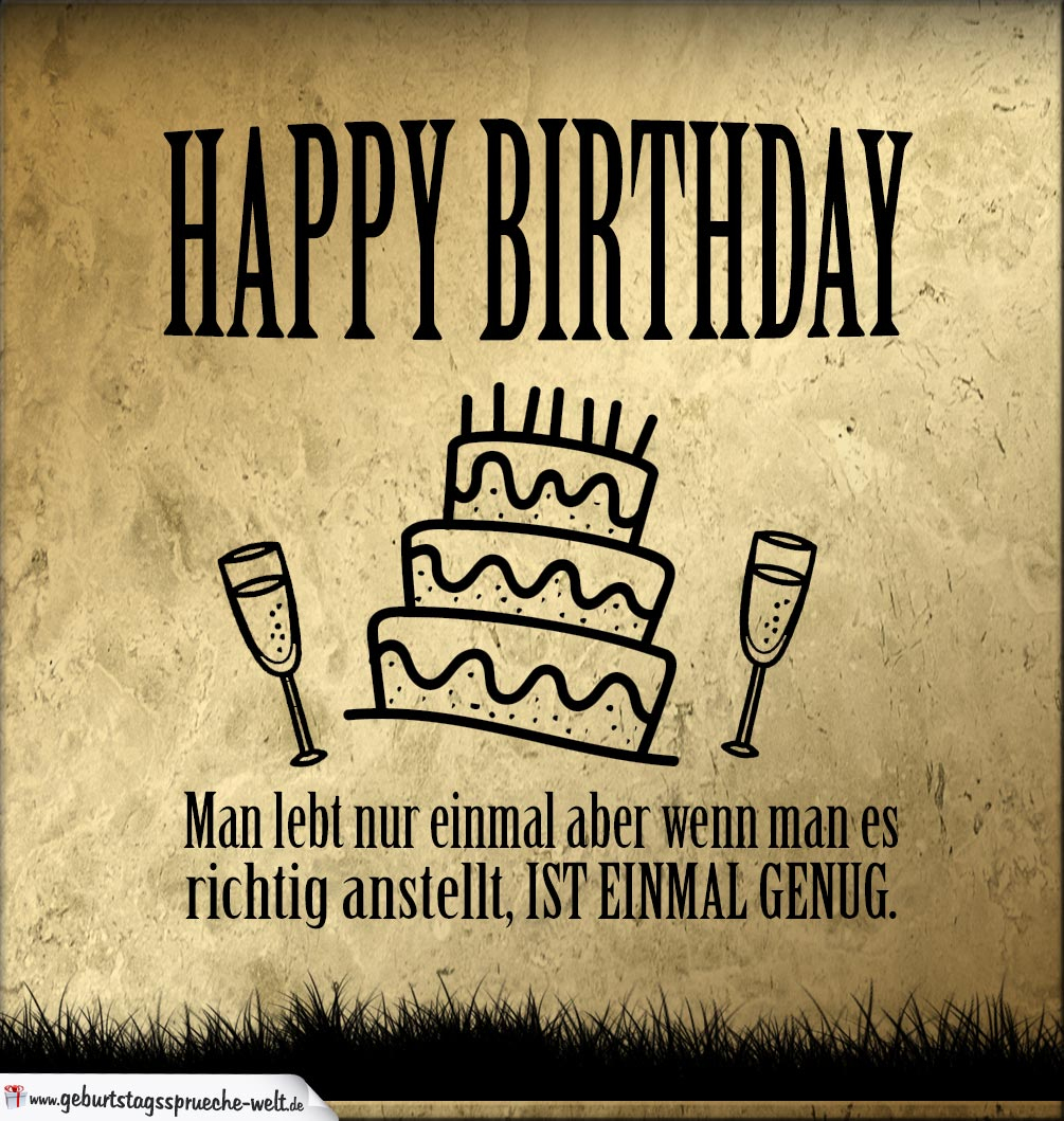 Retro Geburtstagskarte Happy Birthday Auf Gold-Grunge bei Geburtstagskarte Geburtstag