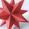 Riesen 3D Stern Falten A La Bascetta Ohne Zusammenstecken für Weihnachtsstern Basteln Einfach